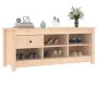 Mueble zapatero de madera maciza de pino 110x38x45,5 cm de vidaXL, Zapateros y organizadores de calzado - Ref: Foro24-814594,...