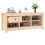 Solid pine wood shoe rack 110x38x45.5 cm by vidaXL, Shoe racks and shoe organizers - Ref: Foro24-814594, Price: 79,39 €, Disc...