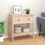 Solid pine wood console table 75x35x75 cm by vidaXL, Side tables - Ref: Foro24-814619, Price: 100,58 €, Discount: %