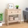 Solid pine wood console table 75x35x75 cm by vidaXL, Side tables - Ref: Foro24-814619, Price: 107,59 €, Discount: %