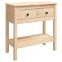 Solid pine wood console table 75x35x75 cm by vidaXL, Side tables - Ref: Foro24-814619, Price: 107,59 €, Discount: %