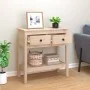 Solid pine wood console table 75x35x75 cm by vidaXL, Side tables - Ref: Foro24-814619, Price: 107,59 €, Discount: %