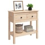 Solid pine wood console table 75x35x75 cm by vidaXL, Side tables - Ref: Foro24-814619, Price: 100,58 €, Discount: %