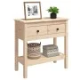 Solid pine wood console table 75x35x75 cm by vidaXL, Side tables - Ref: Foro24-814619, Price: 107,59 €, Discount: %