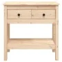 Solid pine wood console table 75x35x75 cm by vidaXL, Side tables - Ref: Foro24-814619, Price: 107,59 €, Discount: %