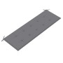 Batavia Bank mit grauem Kissen aus massivem Teakholz 150 cm von vidaXL, Gartenbänke - Ref: Foro24-3100827, Preis: 247,66 €, R...