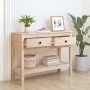 Solid pine wood console table 100x35x75 cm by vidaXL, Side tables - Ref: Foro24-814624, Price: 97,65 €, Discount: %