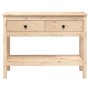 Solid pine wood console table 100x35x75 cm by vidaXL, Side tables - Ref: Foro24-814624, Price: 97,65 €, Discount: %
