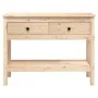 Solid pine wood console table 100x35x75 cm by vidaXL, Side tables - Ref: Foro24-814624, Price: 94,31 €, Discount: %