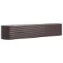 Brauner pulverbeschichteter Stahl-Blumenbeet-Pflanzer 368x80x68 cm von vidaXL, Töpfe und Pflanzgefäße - Ref: Foro24-318965, P...