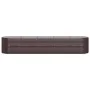Brauner pulverbeschichteter Stahl-Blumenbeet-Pflanzer 368x80x68 cm von vidaXL, Töpfe und Pflanzgefäße - Ref: Foro24-318965, P...
