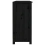Solid black pine wood sideboard 100x35x74.5 cm by vidaXL, Sideboards - Ref: Foro24-814553, Price: 135,44 €, Discount: %
