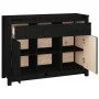 Sideboard aus massivem schwarzem Kiefernholz, 100 x 35 x 74,5 cm von vidaXL, Sideboards - Ref: Foro24-814553, Preis: 135,44 €...