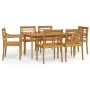Juego de comedor de jardín 7 piezas madera maciza de teca de vidaXL, Conjuntos de jardín - Ref: Foro24-3100788, Precio: 984,2...
