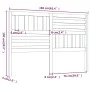 Bettkopfteil aus massivem Kiefernholz, 166 x 4 x 100 cm von vidaXL, Kopf- und Fußteile - Ref: Foro24-814154, Preis: 52,39 €, ...