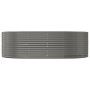 Gray powder coated steel flower bed planter 212x140x68 cm by vidaXL, Pots and planters - Ref: Foro24-319094, Price: 97,67 €, ...