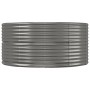 Gray powder coated steel flower bed planter 212x140x68 cm by vidaXL, Pots and planters - Ref: Foro24-319094, Price: 97,67 €, ...