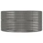 Gray powder coated steel flower bed planter 212x140x68 cm by vidaXL, Pots and planters - Ref: Foro24-319094, Price: 95,30 €, ...