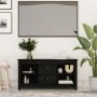 Massiver TV-Schrank aus schwarzem Kiefernholz, 103 x 36,5 x 52 cm von vidaXL, TV-Möbel - Ref: Foro24-814573, Preis: 77,92 €, ...