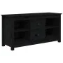 Massiver TV-Schrank aus schwarzem Kiefernholz, 103 x 36,5 x 52 cm von vidaXL, TV-Möbel - Ref: Foro24-814573, Preis: 77,92 €, ...