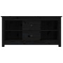 Massiver TV-Schrank aus schwarzem Kiefernholz, 103 x 36,5 x 52 cm von vidaXL, TV-Möbel - Ref: Foro24-814573, Preis: 77,92 €, ...