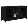 Massiver TV-Schrank aus schwarzem Kiefernholz, 103 x 36,5 x 52 cm von vidaXL, TV-Möbel - Ref: Foro24-814573, Preis: 77,92 €, ...