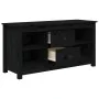 Massiver TV-Schrank aus schwarzem Kiefernholz, 103 x 36,5 x 52 cm von vidaXL, TV-Möbel - Ref: Foro24-814573, Preis: 77,92 €, ...