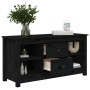 Massiver TV-Schrank aus schwarzem Kiefernholz, 103 x 36,5 x 52 cm von vidaXL, TV-Möbel - Ref: Foro24-814573, Preis: 77,92 €, ...