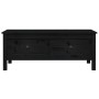 Mesa de centro de madera maciza de pino negro 100x50x40 cm de vidaXL, Mesas de centro - Ref: Foro24-814608, Precio: 120,75 €,...