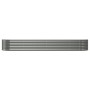 Gray powder coated steel flower bed planter 296x80x36 cm by vidaXL, Pots and planters - Ref: Foro24-318924, Price: 70,98 €, D...