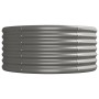 Gray powder coated steel flower bed planter 296x80x36 cm by vidaXL, Pots and planters - Ref: Foro24-318924, Price: 70,98 €, D...