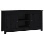 TV-Ständer aus massivem Kiefernholz schwarz 103x36,5x52 cm von vidaXL, TV-Möbel - Ref: Foro24-814588, Preis: 109,77 €, Rabatt: %