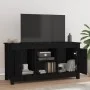 Solid black pine wood TV stand 103x36.5x52 cm by vidaXL, TV Furniture - Ref: Foro24-814588, Price: 108,32 €, Discount: %