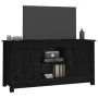 Solid black pine wood TV stand 103x36.5x52 cm by vidaXL, TV Furniture - Ref: Foro24-814588, Price: 108,32 €, Discount: %