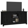TV-Ständer aus massivem Kiefernholz schwarz 103x36,5x52 cm von vidaXL, TV-Möbel - Ref: Foro24-814588, Preis: 109,77 €, Rabatt: %
