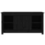 Solid black pine wood TV cabinet 103x36.5x52 cm by vidaXL, TV Furniture - Ref: Foro24-814578, Price: 102,40 €, Discount: %