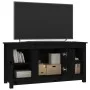 Solid black pine wood TV cabinet 103x36.5x52 cm by vidaXL, TV Furniture - Ref: Foro24-814578, Price: 102,40 €, Discount: %