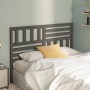 Solid gray pine wood bed headboard 141x4x100 cm by vidaXL, Headboards and footboards - Ref: Foro24-814141, Price: 70,18 €, Di...
