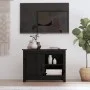 Solid black pine wood TV stand 70x36.5x52 cm by vidaXL, TV Furniture - Ref: Foro24-814583, Price: 83,10 €, Discount: %