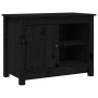 TV-Ständer aus massivem Kiefernholz schwarz 70x36,5x52 cm von vidaXL, TV-Möbel - Ref: Foro24-814583, Preis: 84,22 €, Rabatt: %