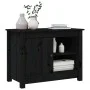Solid black pine wood TV stand 70x36.5x52 cm by vidaXL, TV Furniture - Ref: Foro24-814583, Price: 83,10 €, Discount: %