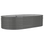 Gray powder coated steel flower bed planter 152x80x36 cm by vidaXL, Pots and planters - Ref: Foro24-318914, Price: 46,37 €, D...