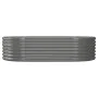 Gray powder coated steel flower bed planter 152x80x36 cm by vidaXL, Pots and planters - Ref: Foro24-318914, Price: 47,87 €, D...