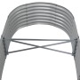 Gray powder coated steel flower bed planter 152x80x36 cm by vidaXL, Pots and planters - Ref: Foro24-318914, Price: 46,37 €, D...