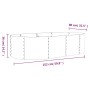 Gray powder coated steel flower bed planter 152x80x36 cm by vidaXL, Pots and planters - Ref: Foro24-318914, Price: 46,37 €, D...