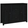 Aparador de madera maciza de pino negro 100x35x74 cm de vidaXL, Aparadores - Ref: Foro24-814568, Precio: 139,86 €, Descuento: %