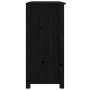 Sideboard aus massivem schwarzem Kiefernholz, 100 x 35 x 74 cm von vidaXL, Sideboards - Ref: Foro24-814568, Preis: 138,82 €, ...