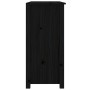 Solid black pine wood sideboard 100x35x74 cm by vidaXL, Sideboards - Ref: Foro24-814568, Price: 139,92 €, Discount: %