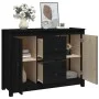 Sideboard aus massivem schwarzem Kiefernholz, 100 x 35 x 74 cm von vidaXL, Sideboards - Ref: Foro24-814568, Preis: 138,82 €, ...