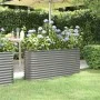 Blumenbeet-Pflanzgefäß aus grau pulverbeschichtetem Stahl, 152 x 40 x 68 cm von vidaXL, Töpfe und Pflanzgefäße - Ref: Foro24-...